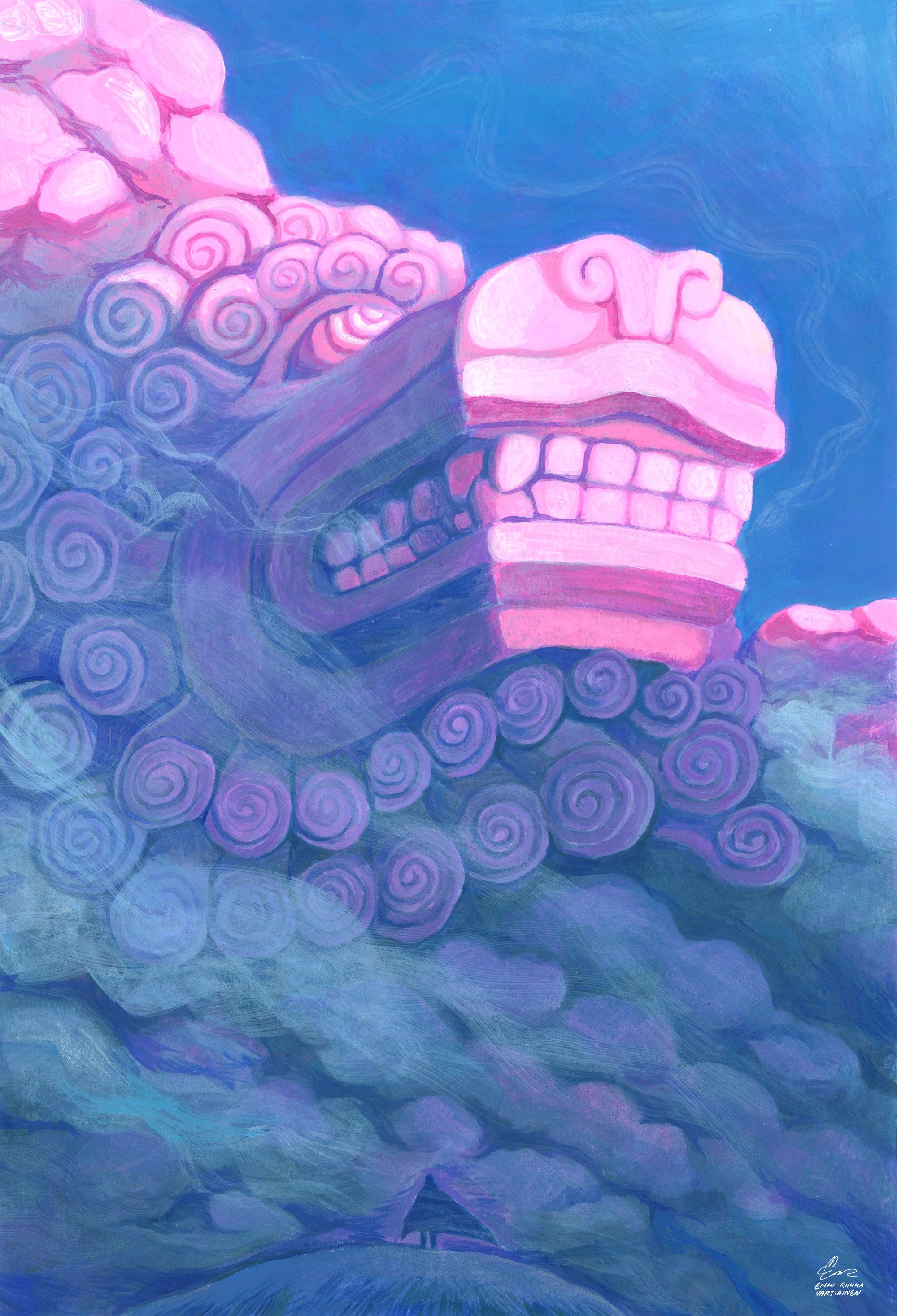 "Hero´s Vision" 30x40cm Original Acrylic Painting
