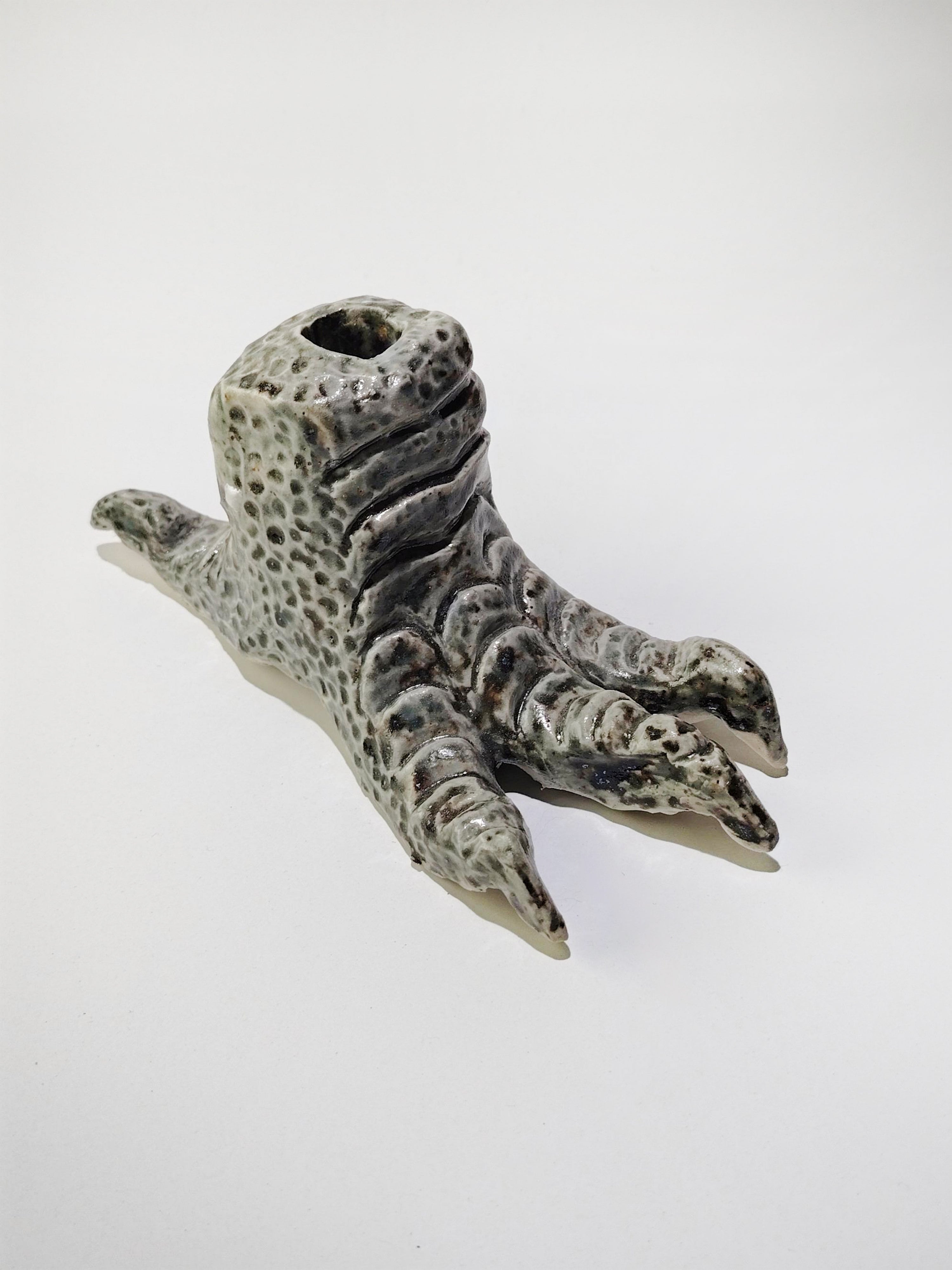 "Dragon Foot 1" Ceramic Candle Holder