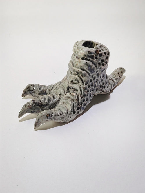 "Dragon Foot 1" Ceramic Candle Holder