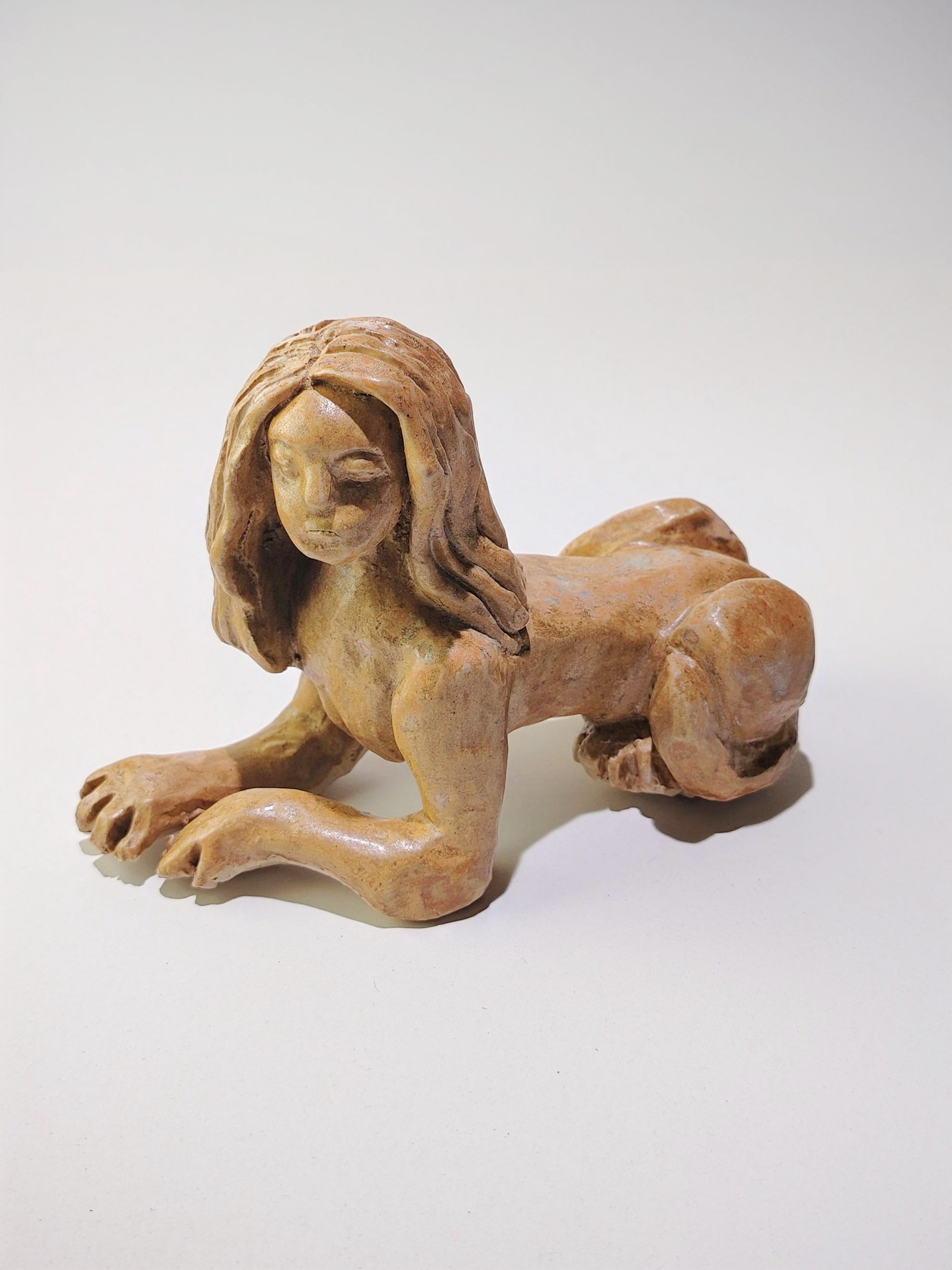 "Sphinx" Small Ceramic Statue