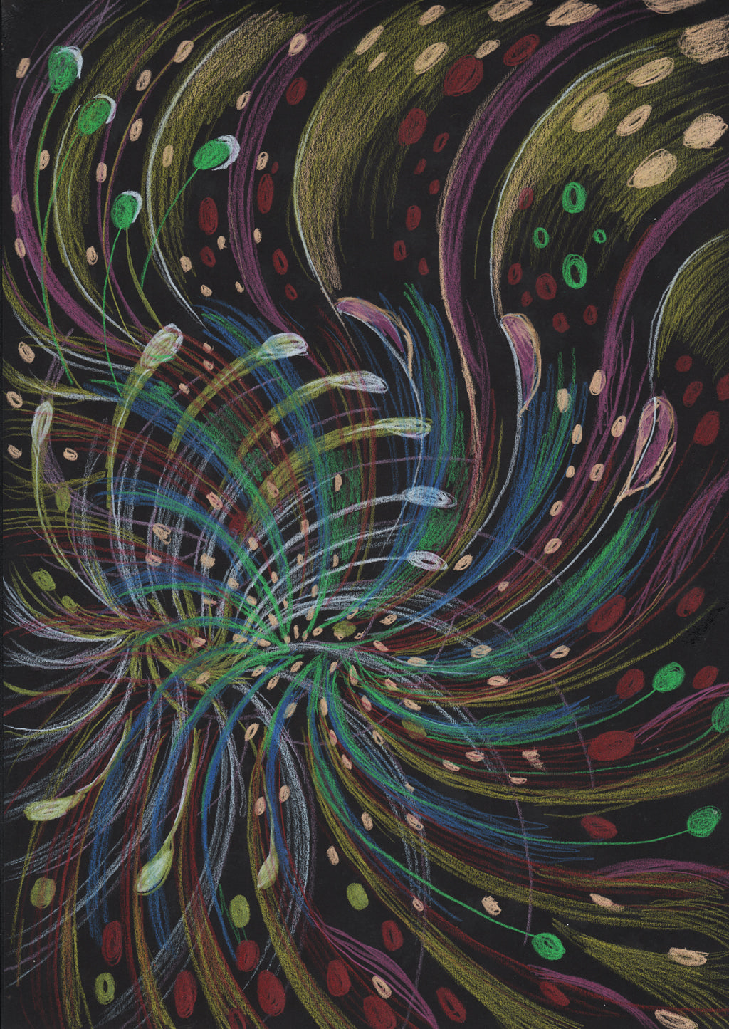 "Laulu", A3 Original Color Pencil Drawing