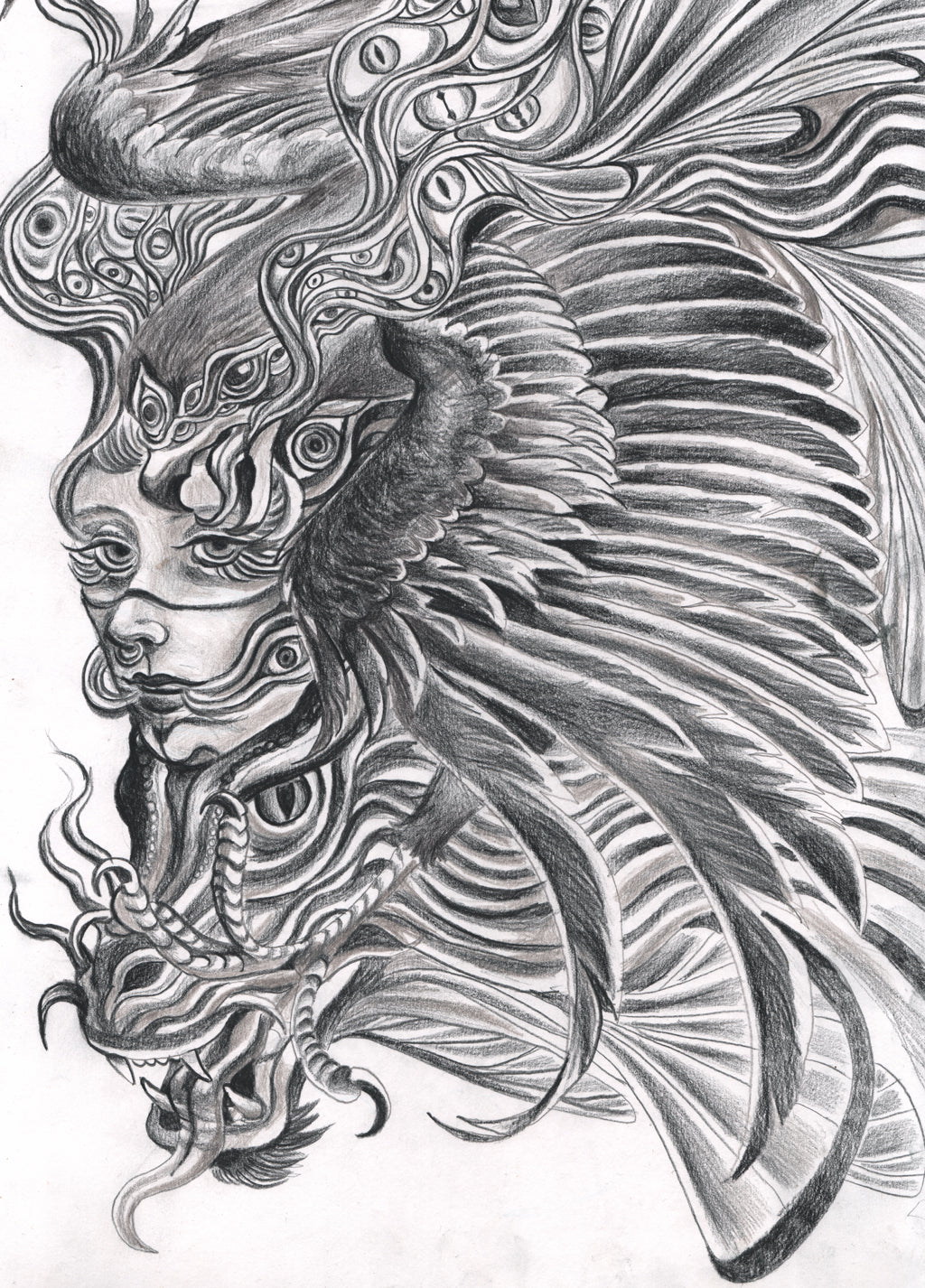 "Somniferum", A3 Original Pencil Drawing