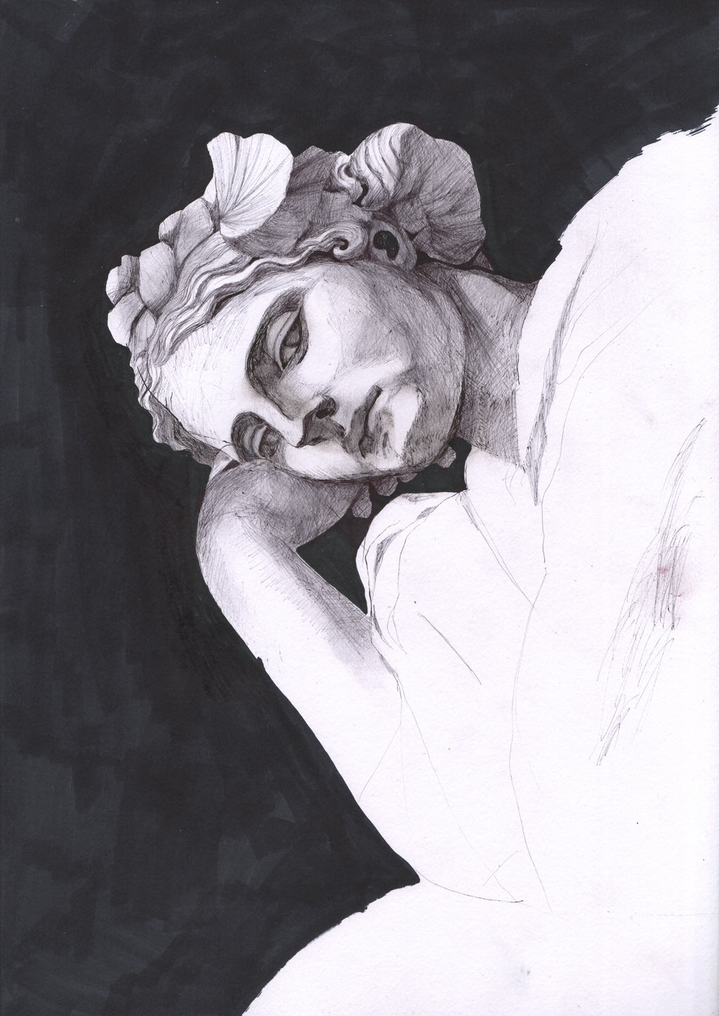 "Study1", A3 Original Ink Drawing